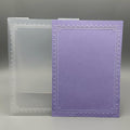 3D Plastic Embossing Folder Template Simple lace Border Texture 5x7 Inch by Unknown