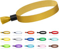 100 Pcs Cloth Event Wristband, Disposable Wristbands for Events, Colored Wristbands Events,for Lightweight Concert,Club Entrance Wrist Strap Party Wristband Event (Color : Gold)