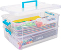 TERGOO 2 Layer Plastic Storage Containers by Focusonefficientstorage