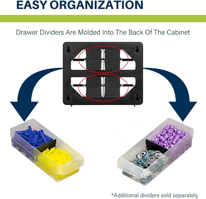 Akro-Mils 16-Drawer Plastic Drawer Storage Cabinet - Image 6