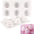 Sakolla 2 Pack 3 Tier Mini Cake Molds, 6 Cavity Silicone Cake Molds by Sakolla