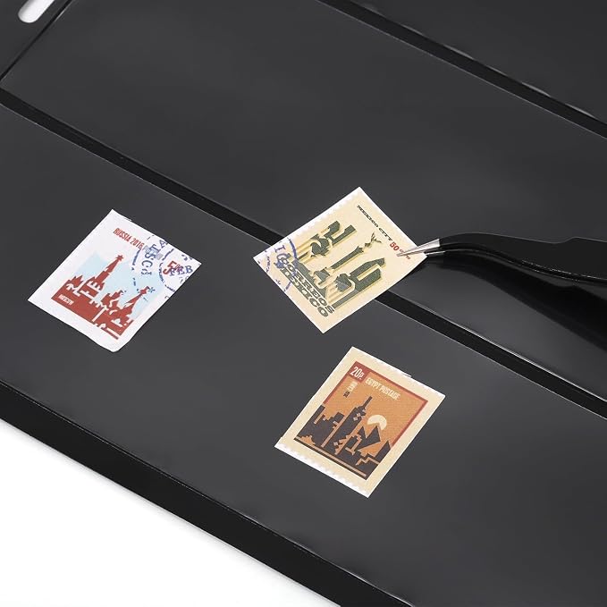 Elsjoy 20 Sheets 40 Pages Stamp Album Pages, 9-Hole Stamp Collection Inserts - Image 3