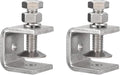 2 Pack 304 Stainless Steel C Clamps with 20mm/0.79" Stable Wide Jaw Opening Tiger Clamp for Woodworking Welding Construction Household Mount