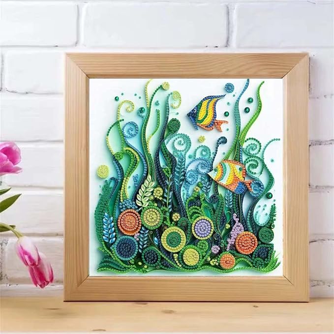 ZQEATRY Fish Seaweed Diamond Art Kits - Image 2