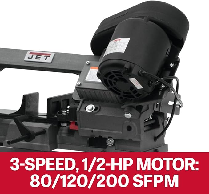 JET 5" x 6" Horizontal/Vertical Bandsaw, 1/2 HP, 115/230V 1Ph (Model HVBS-56)