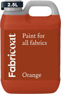 Fabricoat Orange Fabric Upholstery Paint & Dye | 2500ml / 85 fl oz | Restore or by Fabricoat