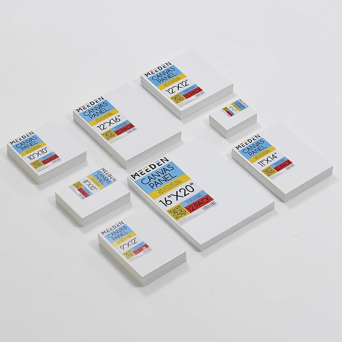 MEEDEN 12-Pack 100% Cotton Canvas Boards - Image 7