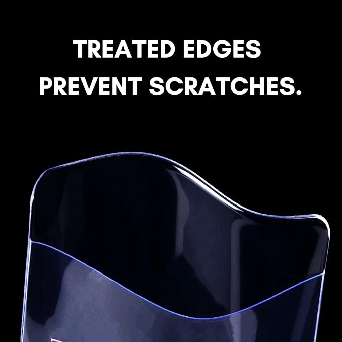 Prilino Semi Rigid Card Holders & Sleeves, Collectible Protectors, 300 Pack | - Image 4