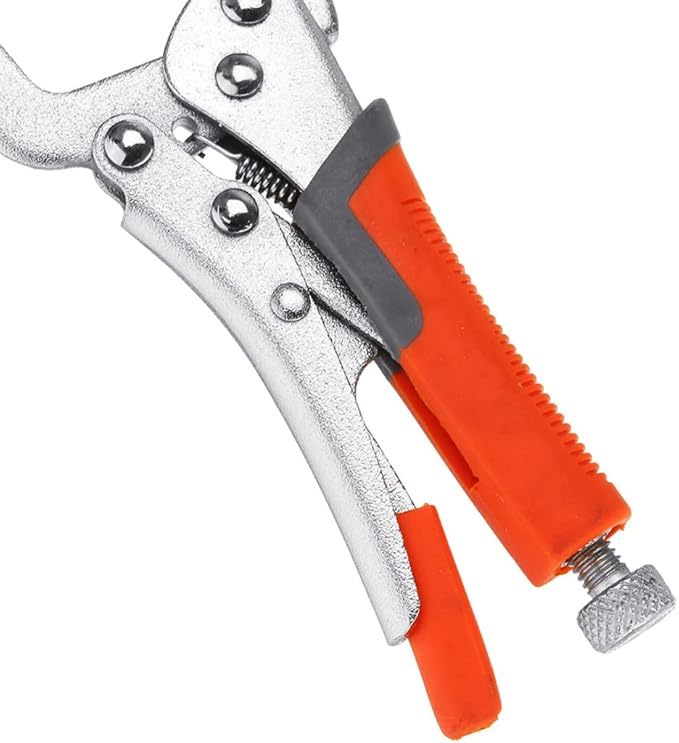 Massca Locking Face Clamp | Portable Table & Tool Vise Grip | Heavy Duty FaceClamps with Swivel Pads | Made from Strong High-Grade Carbon Steel for Home &Workshop welding Use | – 11 Inch