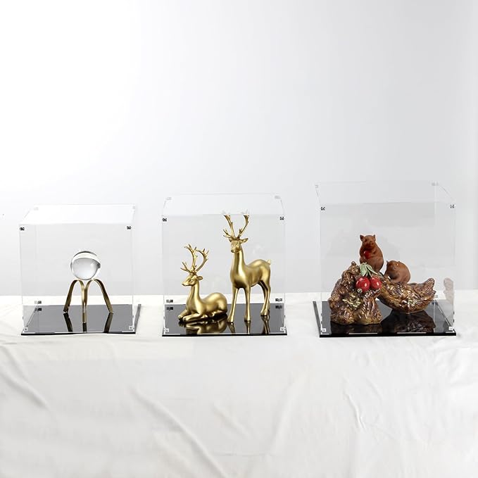 11 Inch Acrylic Display Case for Collectibles, Cube Acrylic Box for - Image 3
