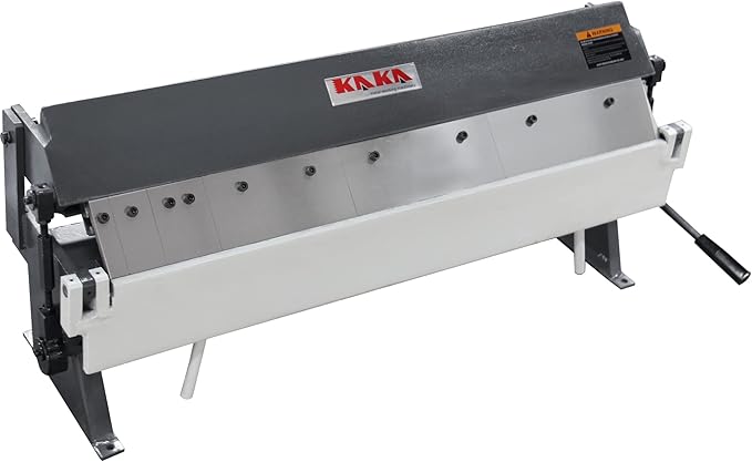 KAKA INDUSTRIAL Box and Pan Brake, 36-Inch Sheet Metal Brake, 20-Gauge Mild Steel Capacity Finger Brake, 0-135 Degree Adjustable Aluminum Brake with 6 Removable Fingers W-3620A