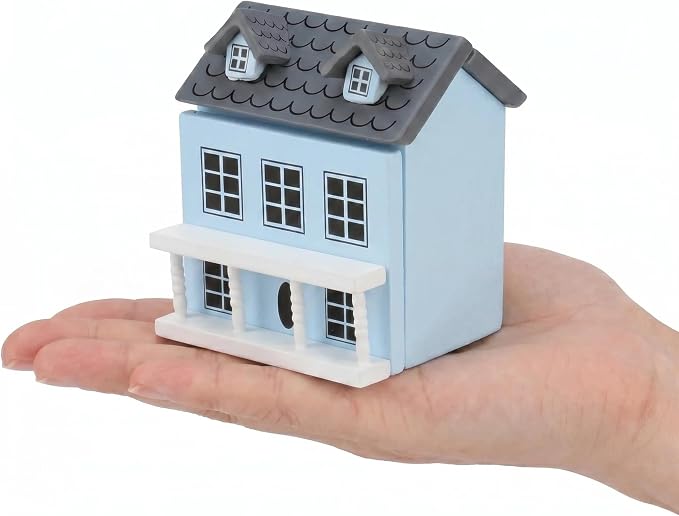 Miniature Villa Model Wooden Tiny House Compact Dollhouse Mini House Storage by Makeeverychoiceabeautiful