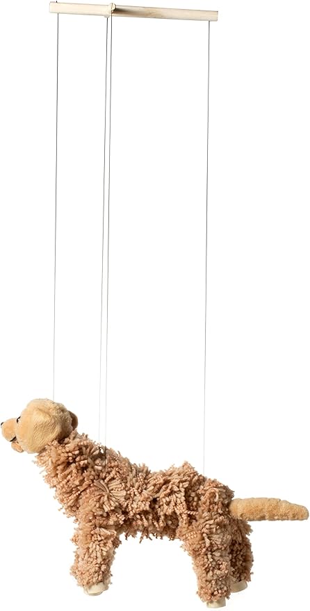 Artisan Owl Labrador Marionette Puppet - Image 5