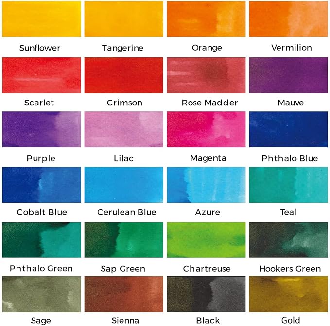 Mont Marte Drawing Ink Colors Signature 24pc x 0.24 US fl.oz, Art Set Includes - Image 3