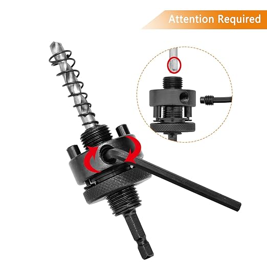Hex Shank,Hole Saw HSS with Arbor Bi-Metal & Heavy Duty Hole Saw Cutter for Wood Corn Hole Boards Plastic Drywall (φ140)