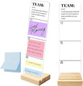 Monitor Memo Board with Removable Wooden Base Acrylic Portable Sticky Note by HTBIG