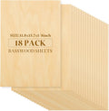 MIVIDE 18 Pack 15.7 x 11.8 Inch Basswood Sheets, 1/8 Thin Craft Plywood Sheets by MIVIDE