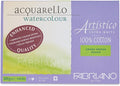 Fabriano Artistico Extra White Watercolor Block, 140 lb./300 GSM, 15 Sheets by Fabriano