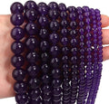 Zenkeeper 108Pcs Purple Natural Stones Chalcedony Beads Spacer Loose Beads Bulk by Zenkeeper