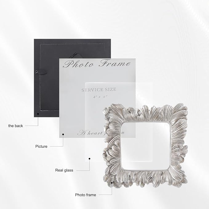 4x4 Vintage Picture Frames, Picture Frame - Image 5