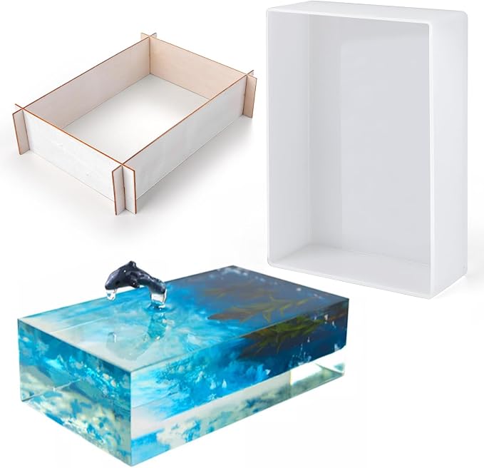 Large Rectangle Silicone Molds Resin Deep Epoxy Mold by Unknown
