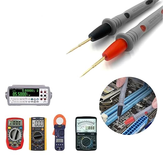 2PCS 1000V 20A multimeter Leads & 2PC 1000V 10A Crocodile Clips Multimeter Test Leads (2)