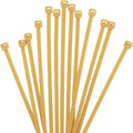 XINGO 1000 PCS 4 inch Cable Zip Ties, 18lb Strength, Small Tie Wraps Self-Locking Nylon Zip Ties for Indoor and Outdoor Use (Gold)