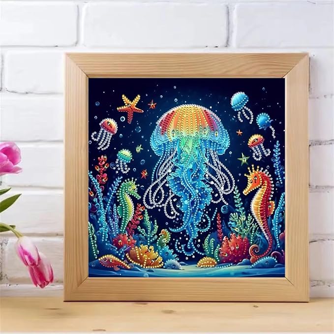 ZQEATRY Jellyfish Special Shape Diamond Art Kits - Image 4