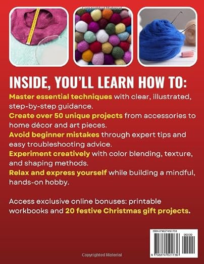 The Wet Felting For Beginners: 50 Step-by-Step Projects to Unlock Your - Image 2