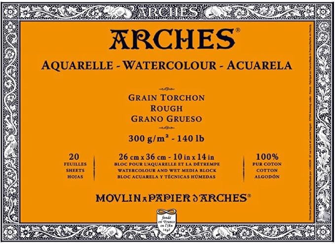 Arches Watercolor Paper Block, 140 pound by ARCHES