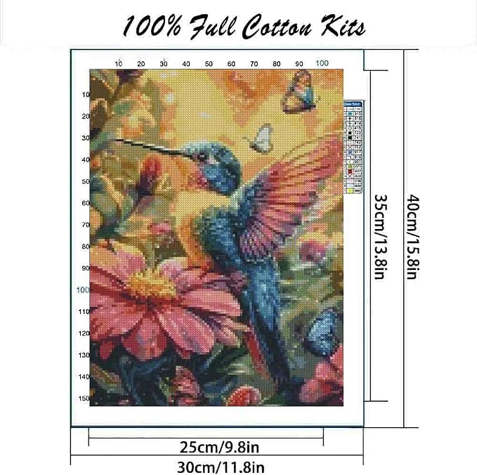 MYBISYMQQ Hummingbird Cross Stitch Kits - Image 2