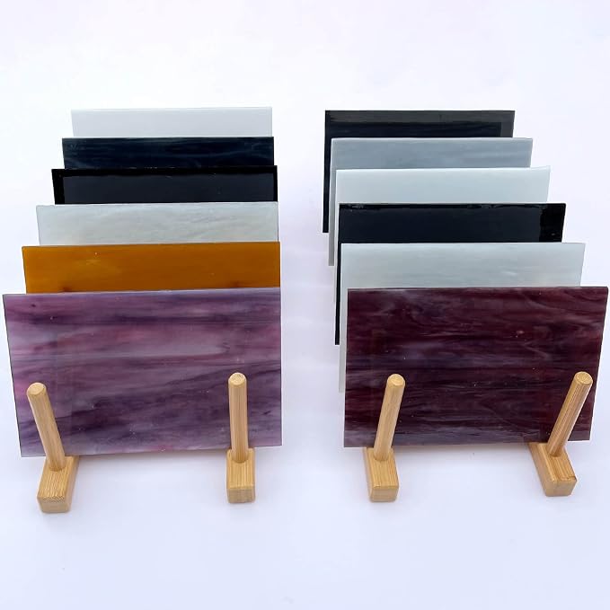LITMIND 12 Sheets Stained Glass Variety Pack, 4 x 6 Inch Mosaic Glass Tiles - Image 3