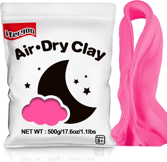 ifergoo Pink Air Dry Clay by iFergoo