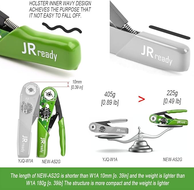 JRready ST2119-NEW-AS2G M22520/2-1 Standard Adjustable Indent Crimp Tools AS22520 Series Crimper work all MIL Positioners for the Miniature and Sub-miniature Connector Contacts in Electronic Systems