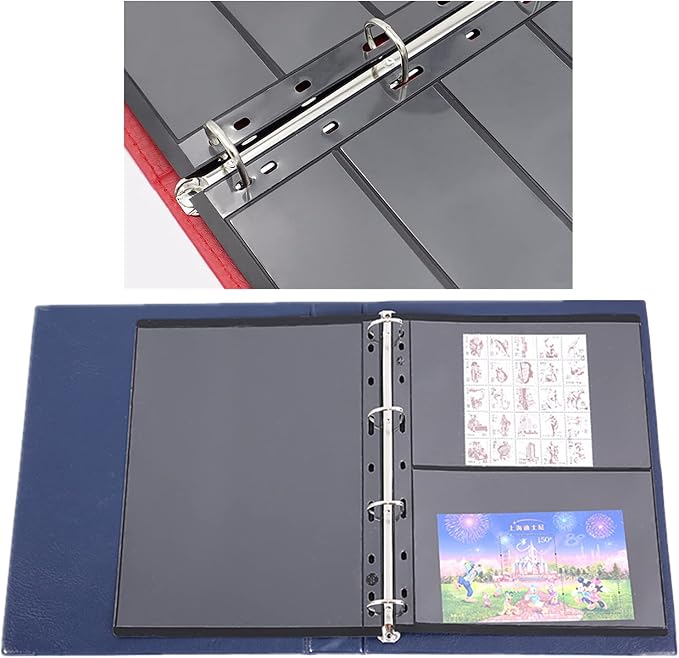 MUDOR Stamp Pages for Stamp Collection Album Binder Book, 10 Sheet 8 Grids | - Image 6