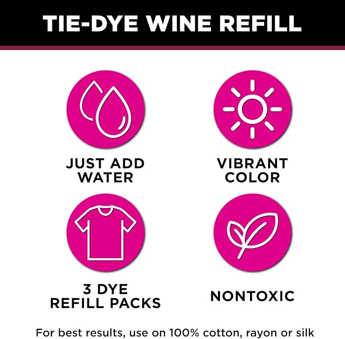Tulip One-Step Tie-Dye Kit, 3 Fabric Dye Refill Packs - Image 3