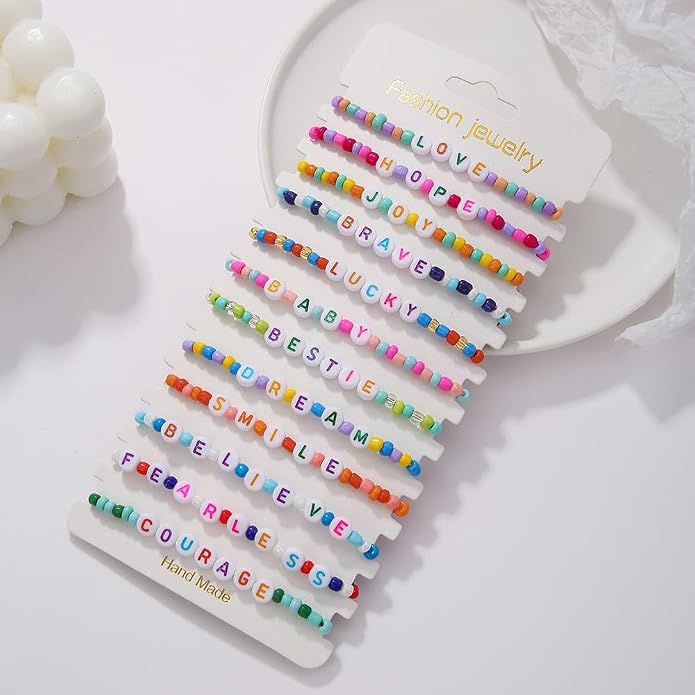 Heishi Surfer Clay Bead Bracelets Set - Image 3