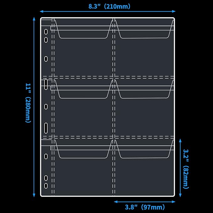 60 Pockets Coin Binder Pages - Image 2
