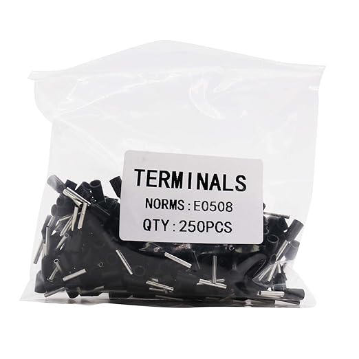 Fidioto 22AWGWire Ferrules Kits, AWG22/0.5mm² Ferrule Connectors Ends Insulated Cable Ferrule Crimp Terminal for Car Audio, Electronics, Communication Equipment