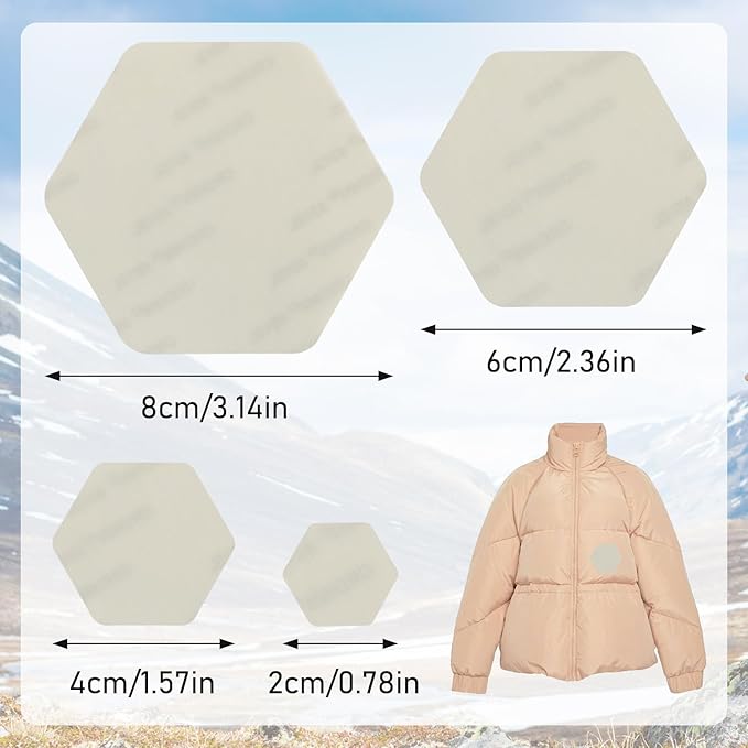 Down Jacket Repair Patches - Highly Effective Repair of Nylon Fabric, Waterproof Self-Adhesive Repair Patch for Down Jackets, Tents, Raincoats, Outdoor Equipment