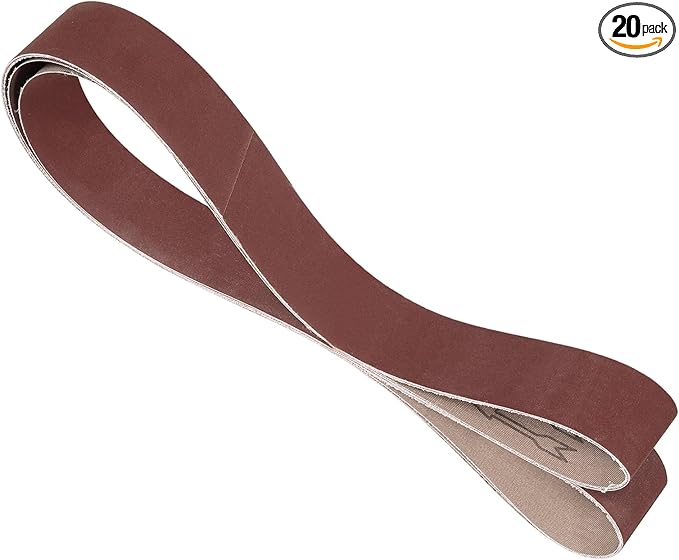 20 Pcs Sanding Belts 2 x 72 Inch 400 Grit Aluminum Oxide Abrasive Sandpaper for Belt Sander Metal Grinding Wood Working Weld Rust Removal
