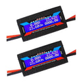 200A Watt Meter High Precision Monitor, DC 0-100V Voltage Amp Tester, Power Analyzer Multimeter, Set of 2, for RC,Solar Panel, Wind Power