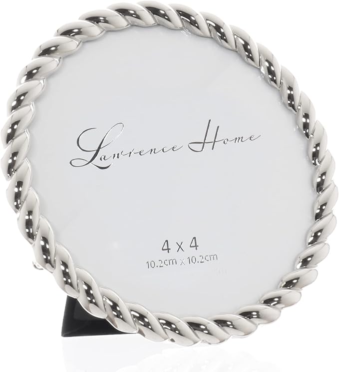 Lawrence Frames Metal Frame, Rope Design, 4x4 Round - Image 3