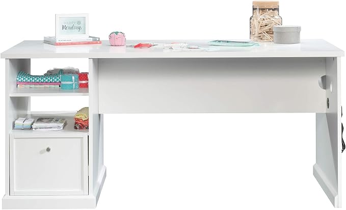 Sauder Craft Pro Series Craft Table/ Pantry cabinets, in White finish - Image 20
