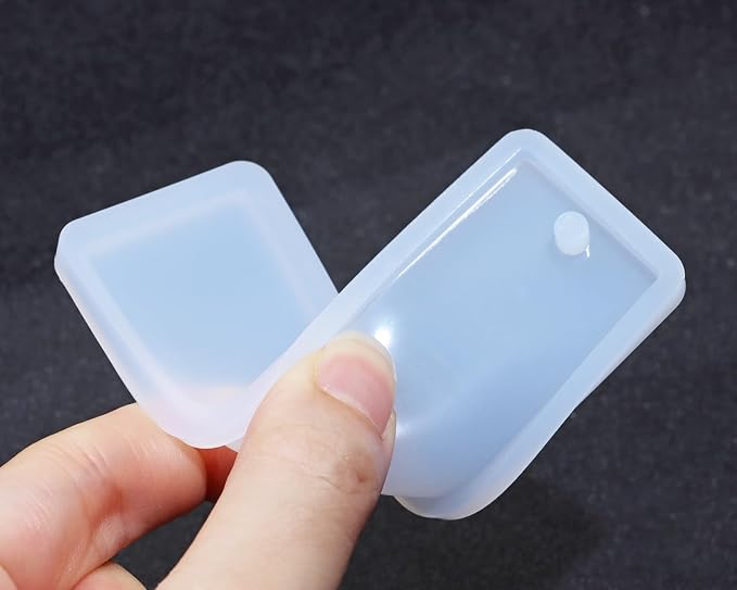 Bookmark Mold with Tassels 4Pcs Rectangle Silicone Jewelry Making Mould with - Image 3