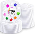100 PCS Paint Tray Palettes for Kids, Plastic Paint Pallet by inifus