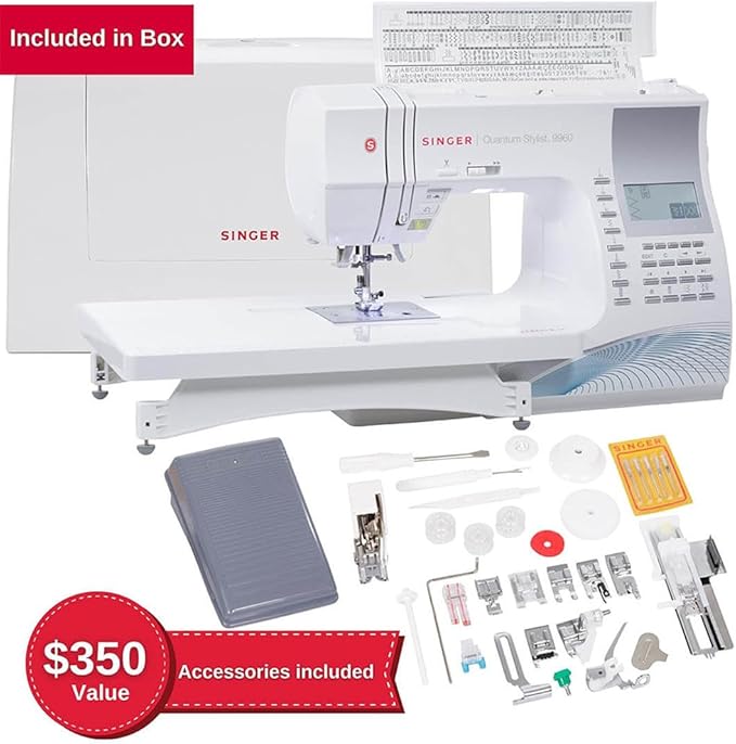 SINGER Quantum Stylist 9960 Computerized Sewing & Quilting Machine – Metal - Image 2