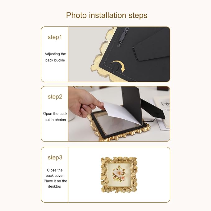 5x5 Vintage Picture Frames, Picture Frame - Image 6