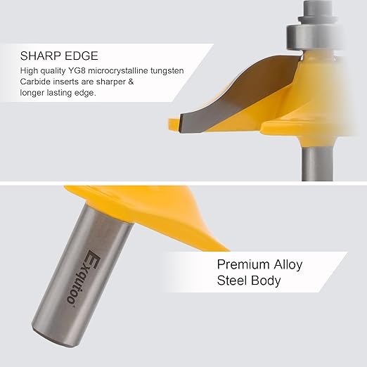1PCS 1/2" Shank 2-1/2" Diameter Raised Panel Cabinet Door Making Router Bit Woodworking Tools Door & Window Router Bit