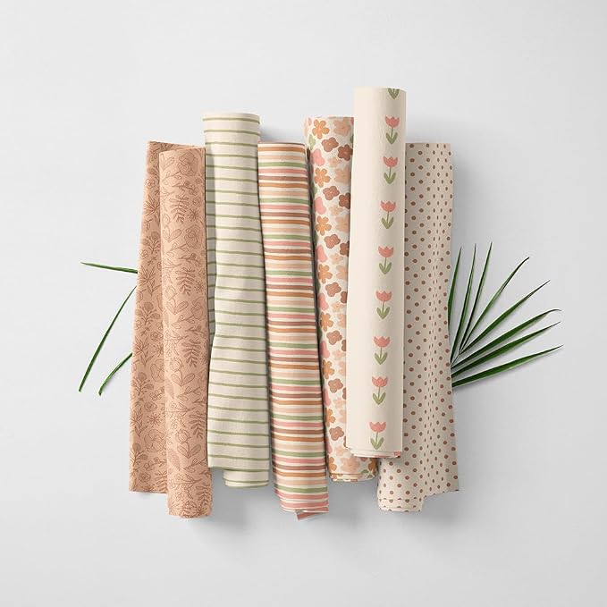Pastel Patchwork Fabric Panel 100x155 cm – 100% Cotton Satin, 6 Coordinated - Image 3